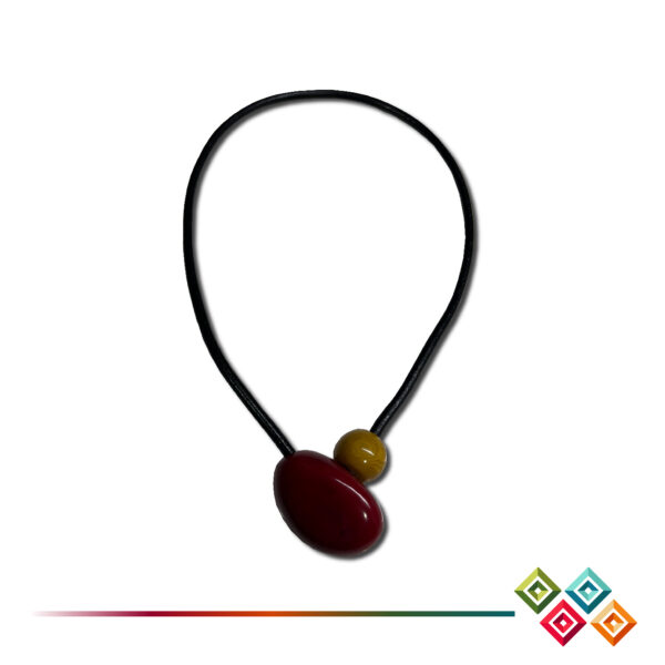 Tagua Necklace "Colorful Minimalism"