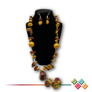 Tagua Necklace “Tropical Warmth”