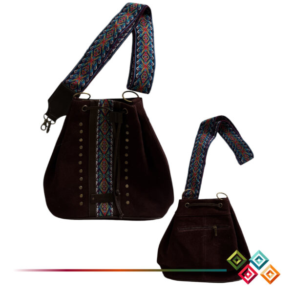 Suede Shigra Bag - Image 7