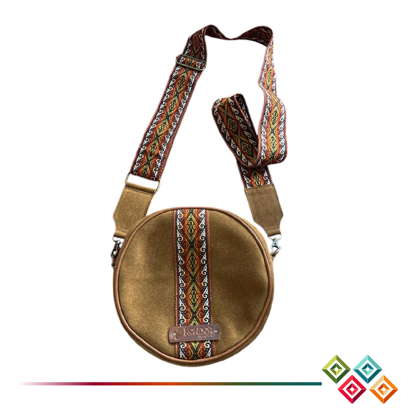 Suede Round Bag