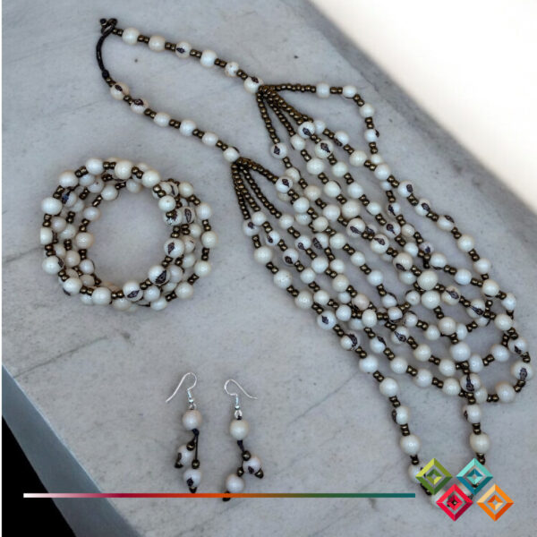 Acai Beaded Necklace/Bracelet & Earrings - Image 2