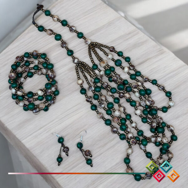 Acai Beaded Necklace/Bracelet & Earrings - Image 6