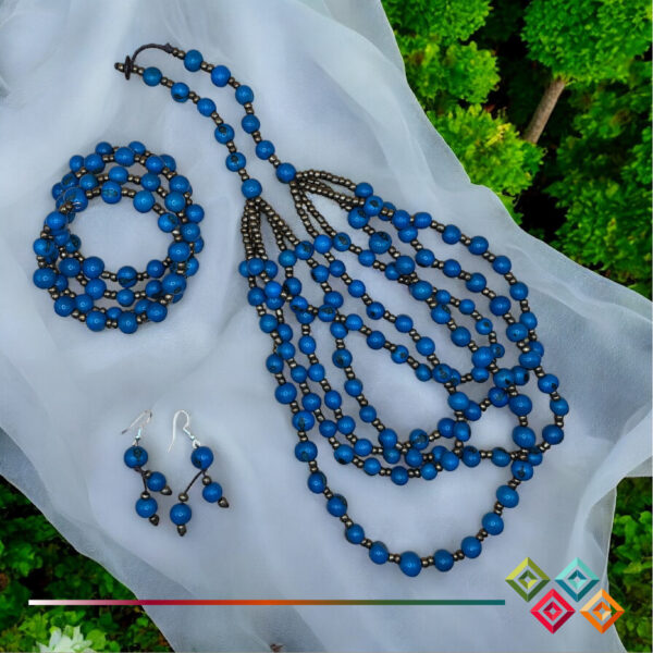 Acai Beaded Necklace/Bracelet & Earrings