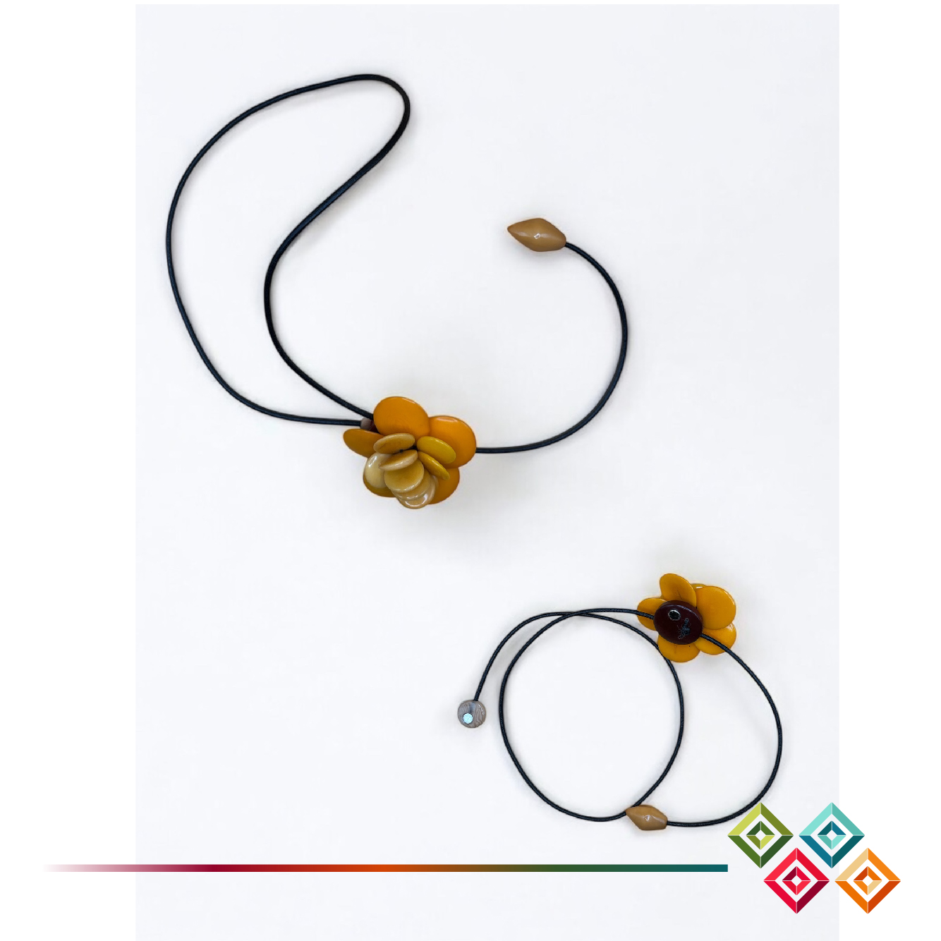 Tagua Flower -Magnetic - Image 3