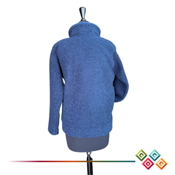 Warm Sherpa Jacket with Ecuadorian Textile Patterns - Image 6
