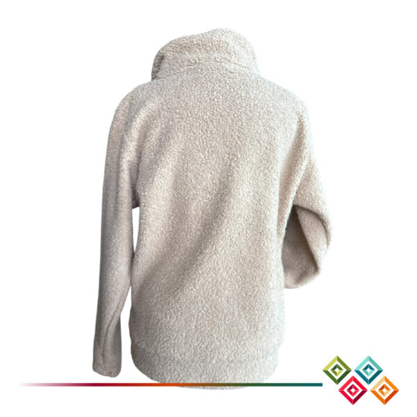 Warm Sherpa Jacket with Ecuadorian Textile Patterns - Image 12