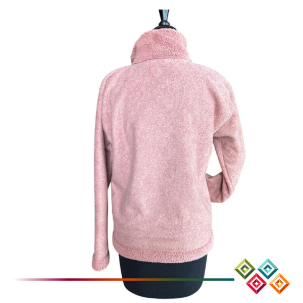 Warm Sherpa Jacket with Ecuadorian Textile Patterns - Image 10